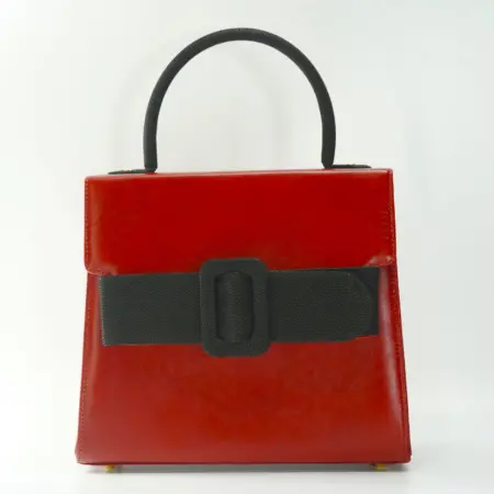 Ella Dark Red Handbag front